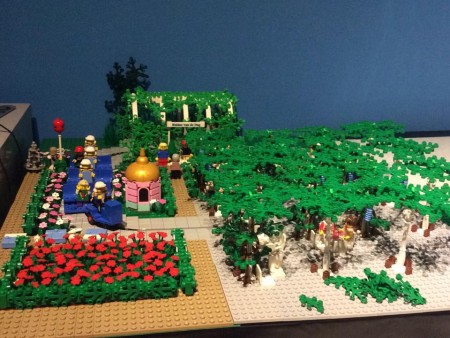 Er kwam een extra rij blauwe regens bij