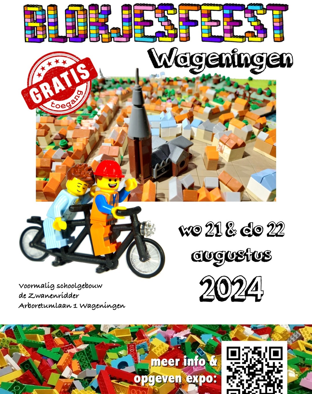 Op woensdag 21 en donderdag 22 augustus is Ooitgebouwd te zien op het allereerste Wageningse BLOKJESFEEST! Kom je ook? Meer info op https://bblthk.op-shop.nl/3462/nieuw-het-wageningse-blokjesfeest/21-08-2024